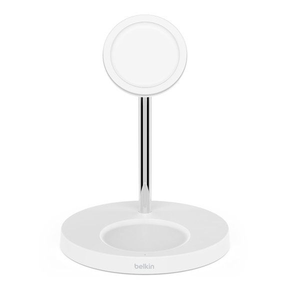 Belkin MagSafe 2 in1 Magnetic Wireless Charger- White